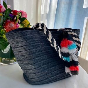 Rachel Zoe Woven beach bag